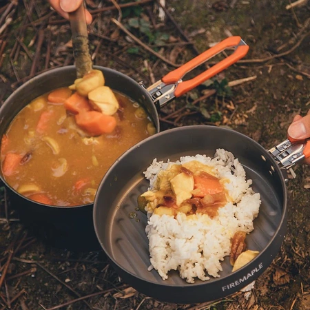 Zestaw naczyń turystycznych FEAST 4-BLACK FIREMAPLE