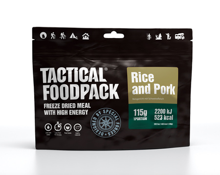 Liofilizat Tactical Foodpack Danie z ryżem i wieprzowiną 415g