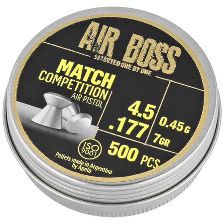 Śrut Apolo Air Boss Match Competition Air Pistol 4.5 mm, 500 szt. 045g/7.0gr