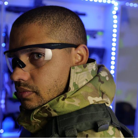 Okulary balistyczne BLACKHAWK komplet czarny SwissEye