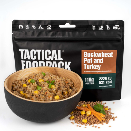 Liofilizat Tactical Foodpack Danie z kaszą gryczaną i indykiem 410g