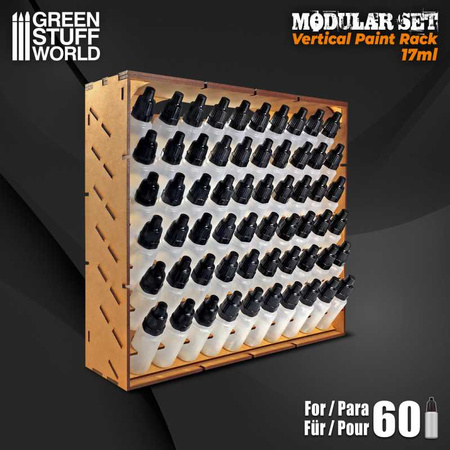 Green Stuff World Duży Modułowy stojak na farby - Pionowy 17ml
