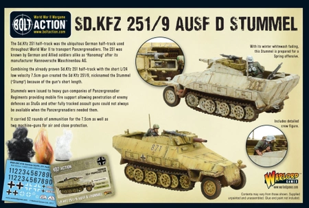 BOLT ACTION Sd.Kfz 251/9 Ausf D (Stummel) half-track