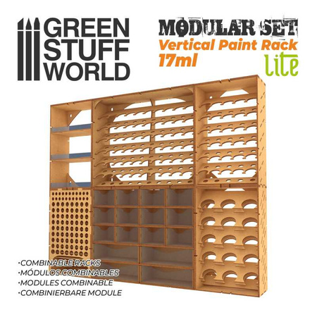 Green Stuff World Modułowy stojak na farby - Pionowy 17ml