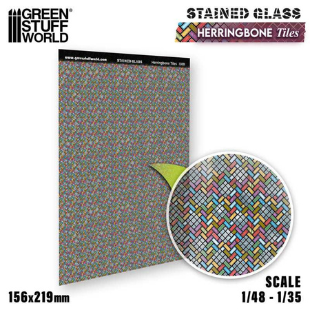 GSW - Herringbone Tiles Stained Glass