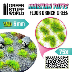Green Stuff World Martian Fluor Tufts - FLUOR GRINCH GREEN 6mm