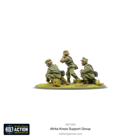 BOLT ACTION Afrika Korps Support Group (HQ, Mortar & MMG)