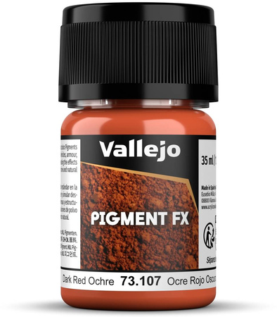 Vallejo: 73.107 - Pigment FX - Dark Red Ochre (35 ml)