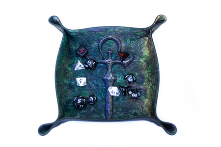 PLAYMATY Tacka na kości - Dice Tray - Wampirzy Ankh 22x22 cm