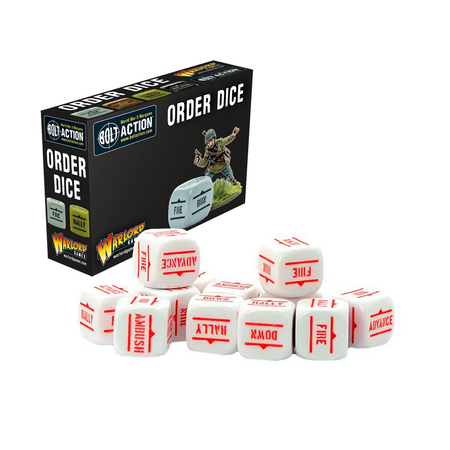 BOLT ACTION Orders Dice Pack - White