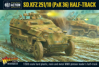 BOLT ACTION Sd.Kfz 251/10 half-track (3.7cm PaK) plastic boxed set