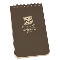 NOTES WODOODPORNY 3x5''  BRĄZOWY / FLAT DARK EARTH