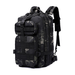  Plecak Militarny Taktyczny 28L Black Camo OUTLANDRA