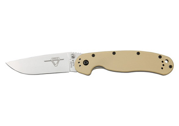 Nóż Ontario Rat I Folder SW Plain Edge Tan Handle
