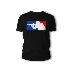 Koszulka MAJOR LEAGUE czarna TIGER WOOD