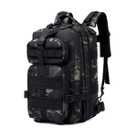  Plecak Militarny Taktyczny 28L Black Camo OUTLANDRA