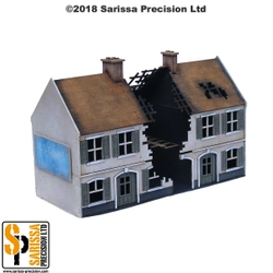 SARISSA PRECISION - DESTROYED TERRACE HOUSE BLOCK (28MM)