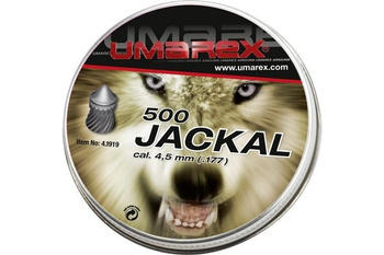 Śrut diabolo Umarex Jackal Pointed Ribbed 4,5mm 500szt,