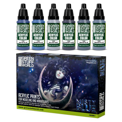 Green Stuff World Paint Set - Misted Blue