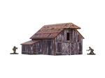 MICRO ART - WW2 Ostfront Village Barn (1) (28mm)