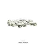 WARLORD - Kostki 30 White D6 (10mm)