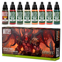 Green Stuff World Paint Set - Skulls & Blood