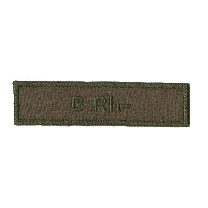 Naszywka Grupa Krwi Zielona B RH- | MILITARIA \ NASZYWKI MILITARIA ...